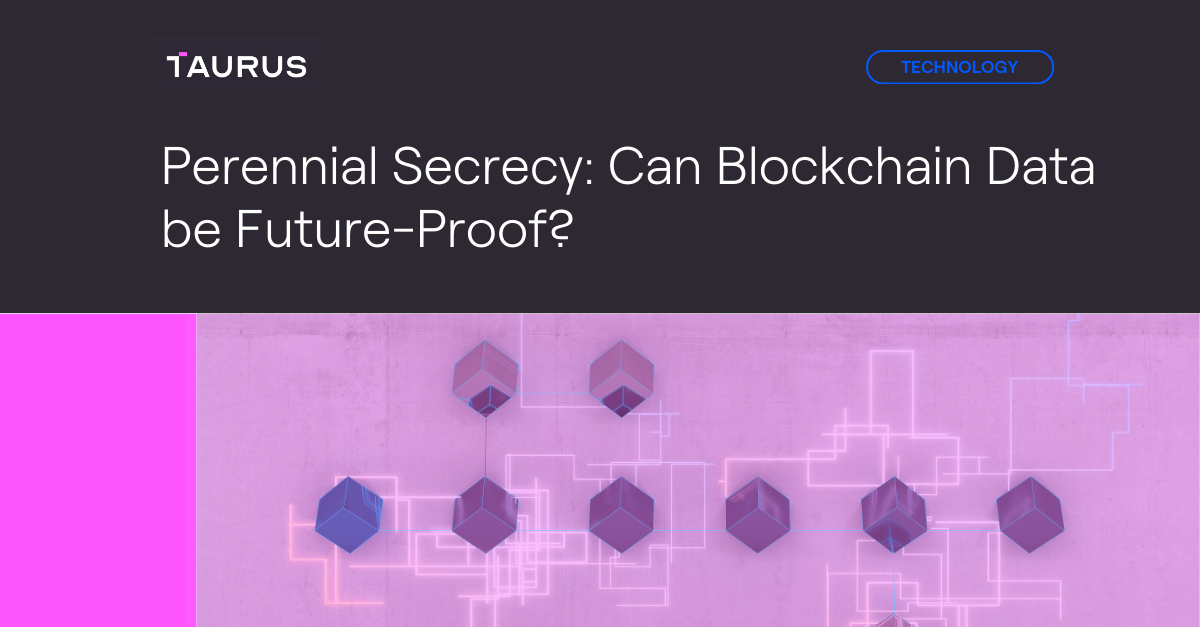 Taurus Blog - Perennial Secrecy: Can Blockchain Data be Future-Proof?